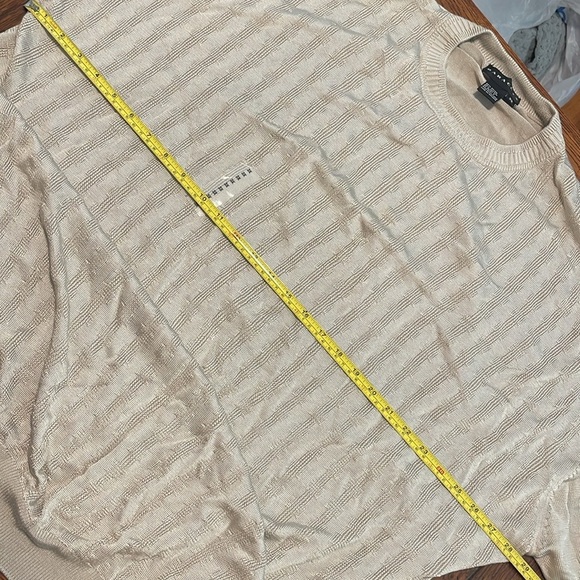 Baracuta Men’s Tan Beige Short Sleeve Pullover knit  Sweater 3XL NWOT - Picture 5 of 7